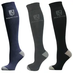 Pramoda Binici Çorabı 3'lü Paket (Siyah-Antrasit-Lacivert)